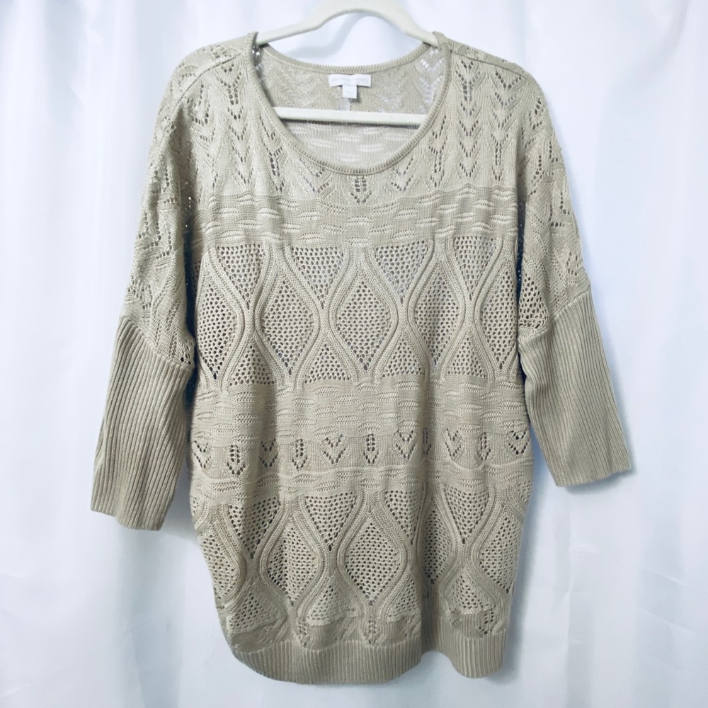 New York & Company Dolman Pointelle Sweater
